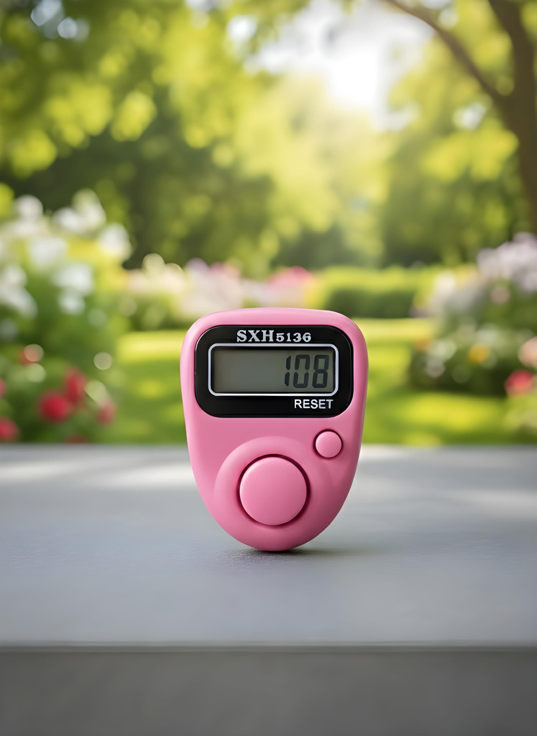 Pink 5 Digit Naam Jap Counter|Tasbih Counter|Mini Digital Tally Counter Finger Ring|Chanting Count Machine for Meditation, Mantra Jap,Cricket Umpire|Digital Counting Device (Model No 511 Pink)