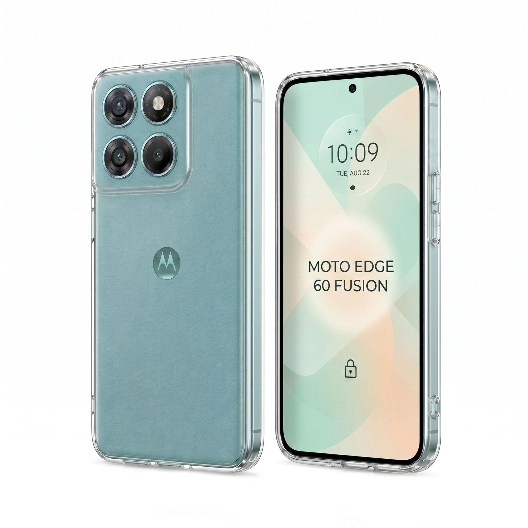 Amazon Brand - Solimo for Moto Edge 60 Fusion 5G Premium Transparent Soft Silicon Crystal Clear Back Cover [Transparent]