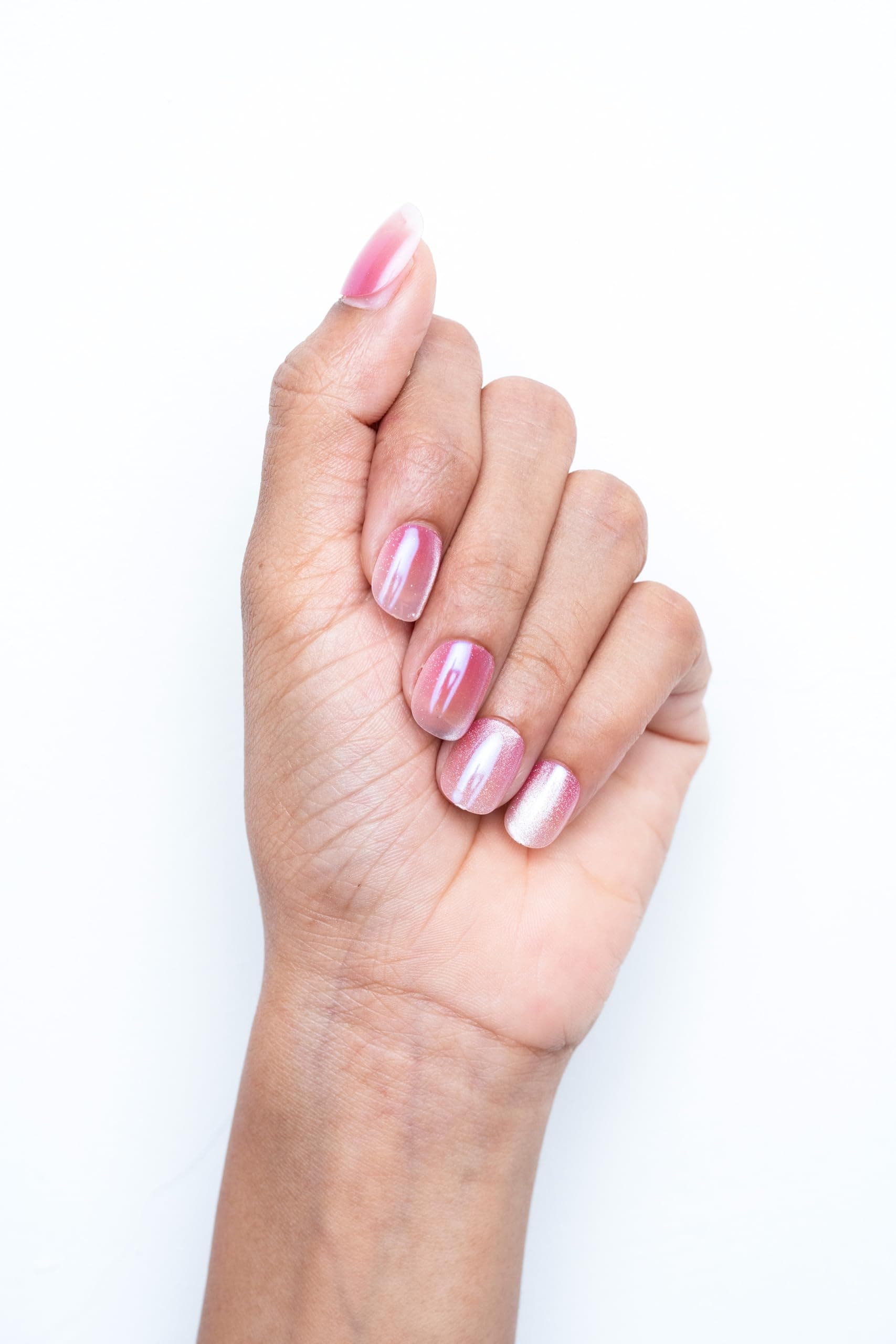 Gush Beauty Nailed It Press On Nails, Luxury Tangerine Crystal | 1 Kit | Luxury reusable press on nails with a full application kit - salon finish at home in minutes, gentle on natural nails.