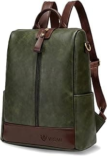 VISMIINTREND Backpack for Women | Stylish Vegan Leather Backpack Bags for Women | College Bag for Girls | Office, Travel & Daily Use