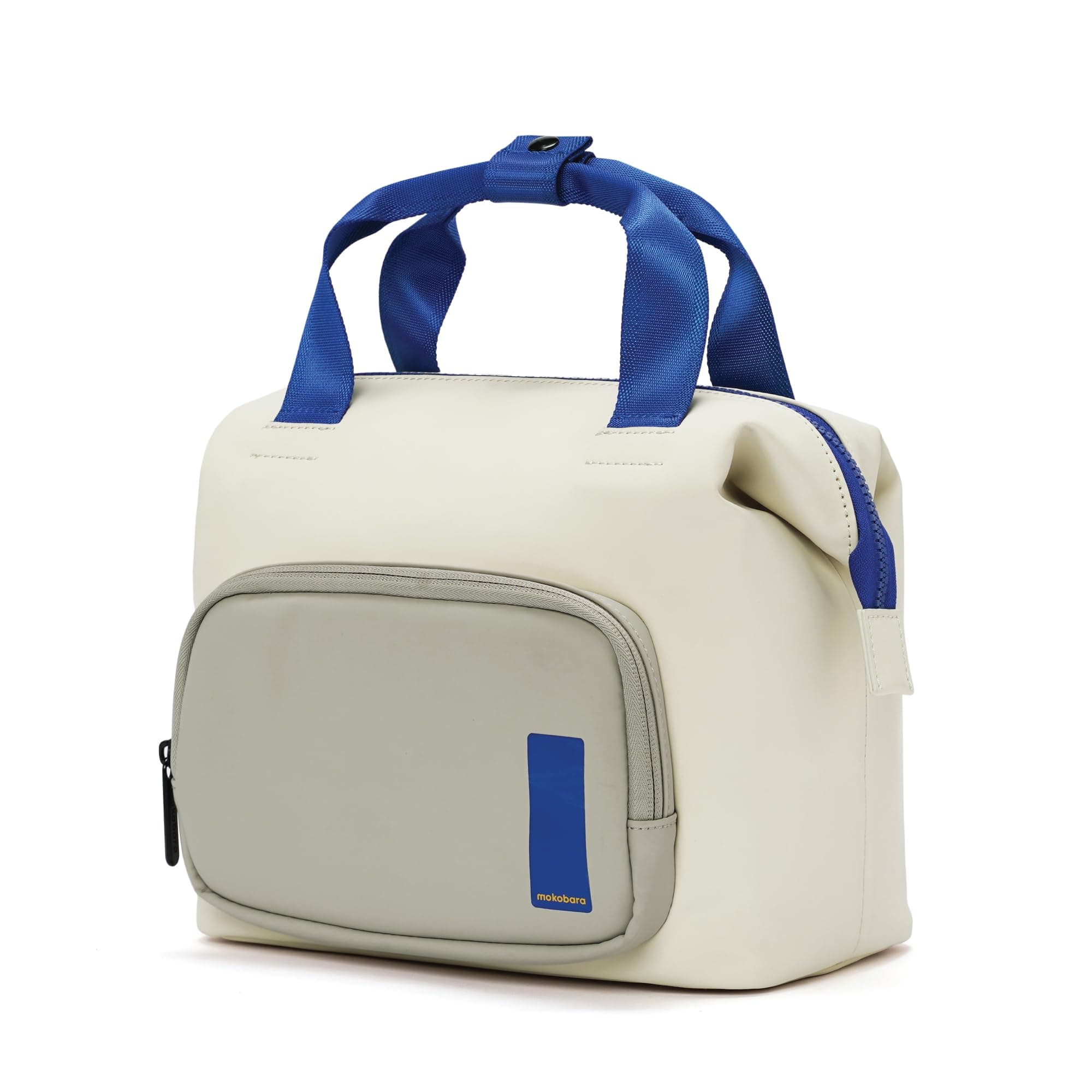 MOKOBARA The Take-Out Lunch Bag – Tan Spill-Proof Large & Roomy for Daily Use, Office Carry, Travel, Easy Access & Easy to Clean (Vision Board), Off-White