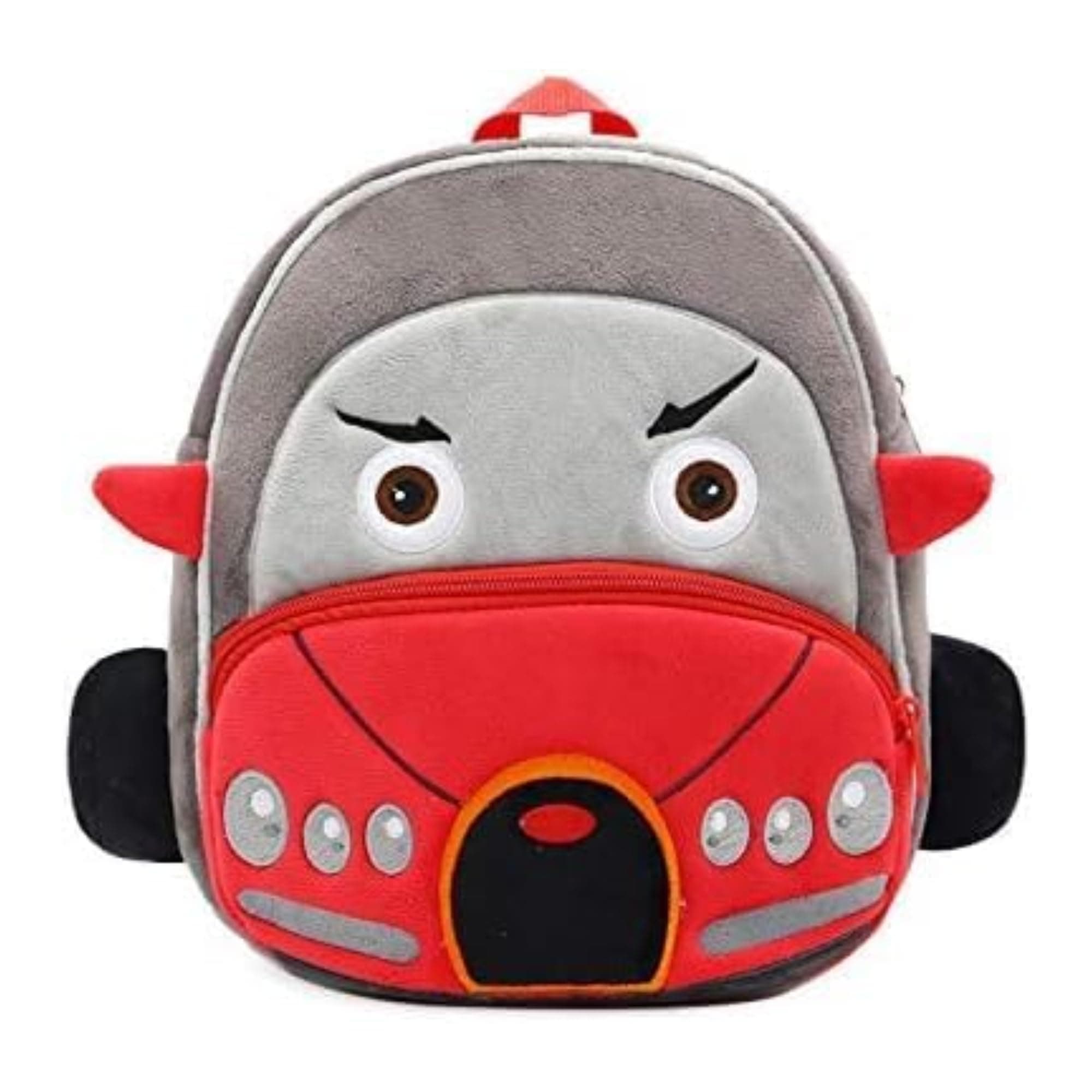 btc Kids Plush School Backpack for Boys & Girls | Soft Lightweight Toddler School Bag with Adjustable Shoulder Straps & Front Pocket | Cute Cartoon Style Backpack for Nursery, Preschool & Kindergarten