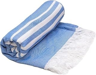 Mush 100% Bamboo Large Bath Towel | Ultra Soft, Absorbent, Light Weight, & Quick Dry Towel for Bath, Travel, Gym, Beach, Pool, and Yoga | 29 X 59 Inches / 75 X 150 Cms (Set of 1, Blue), 250 TC