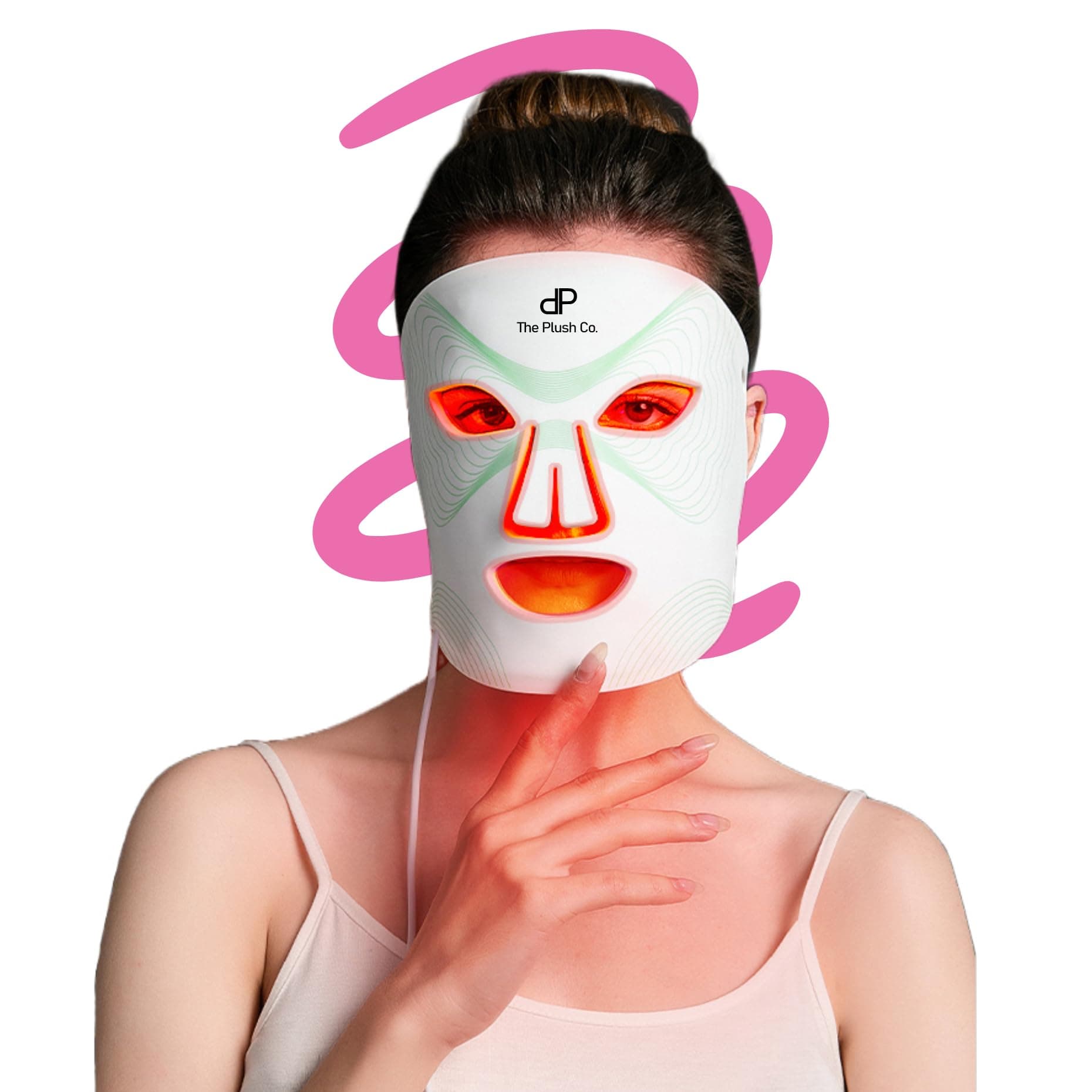 LED Light Therapy Face Mask 7-in-1 | Silicone LED Face Mask Light Therapy, Ultra Lite (150gram) with Eye Protection, Thinner, Waterproof (Gen 2)