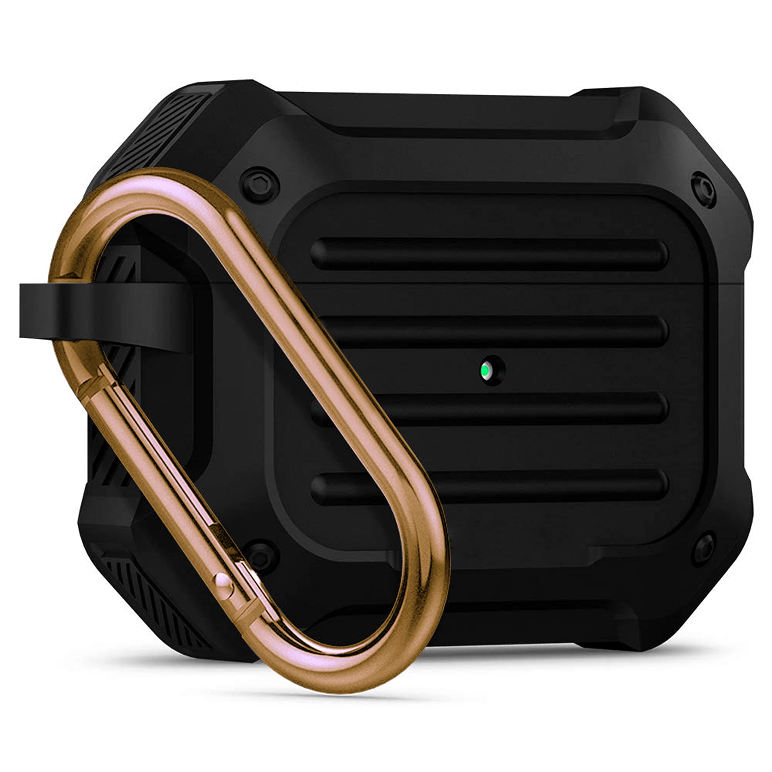 NEWTECHNO Tough Armour Cover Case Compatible with Airpods Pro 2 (2023/2022) / Airpods Pro 2nd Generation Case-Matte Black