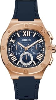 GUESS Headline Analog Watch for Men with Square Dial & Water Resistant Man's Wrist Watches