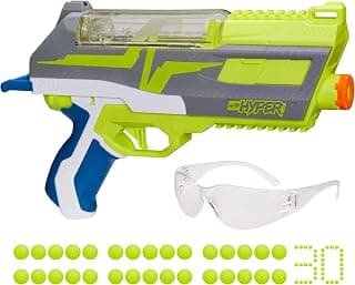 Nerf Hyper Impulse-40 Blaster, Spring-Open Instant Reload Hopper, Up to 110 FPS Velocity, 30 Nerf Hyper Rounds, Eyewear Included