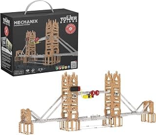 Mechanix Mega Series Tower Bridge – 2129 Piece Motorised London Bridge Building Kit | STEM/STEAM Toy for Adults, Kids 8+, Families & Seniors | Made in India | Tools & Manual Included