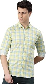 Majestic Man Men Box Checkered Slim Fit Cotton Casual Shirt
