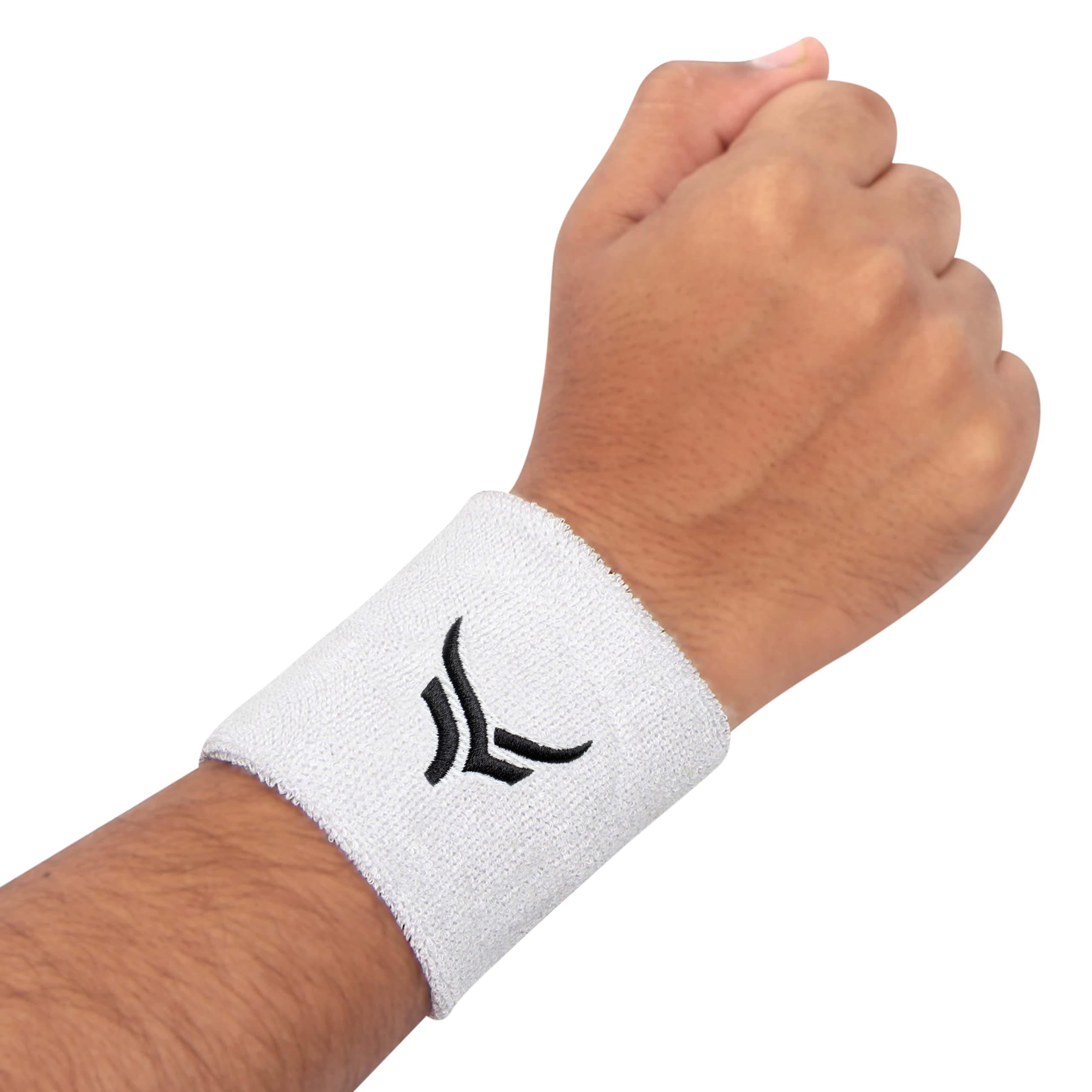 Xtrim Unisex Hand Band (Pack of 1), Wrist Band for Men & Women, Moisture-Wicking, Comfortable Fit, Breathable Fabric, Highly Elastic (White)