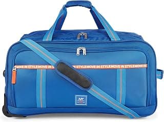 Skybags Polyester Solid Pattern Casper Plus Duffle Bag(H) 68 Blue (Blue, Medium), 67 x 34.5 x 34 Centimeters