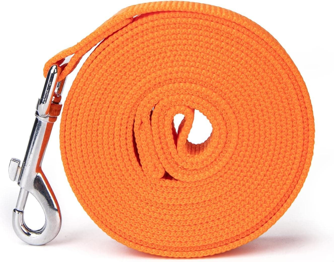 10 Feet Nylon Training Dog Leash for Small Medium Large Dogs Puppy Lead for Obedience Recall Training, Camping (Orange)