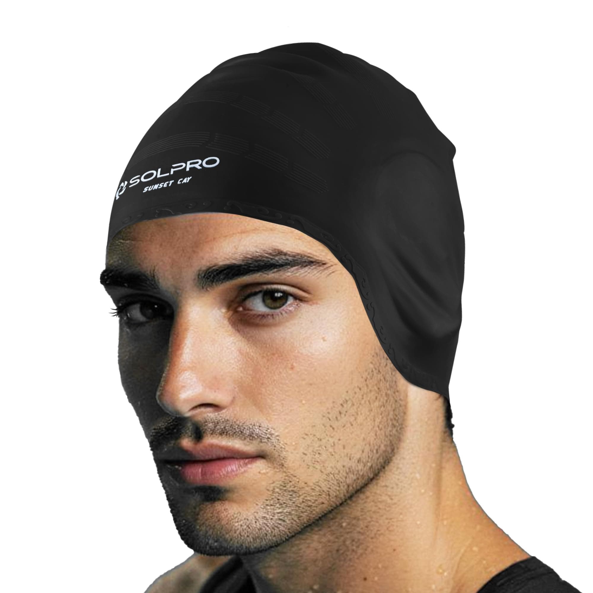 Solpro Sunset Cay Unisex Swimming Cap|for Men,Women,Boys,Girls,Athletes,Swimmers|for Training,Competition in Swimming Pool,Water Sport,Beach,Water Park & Activties|One Size Fits All