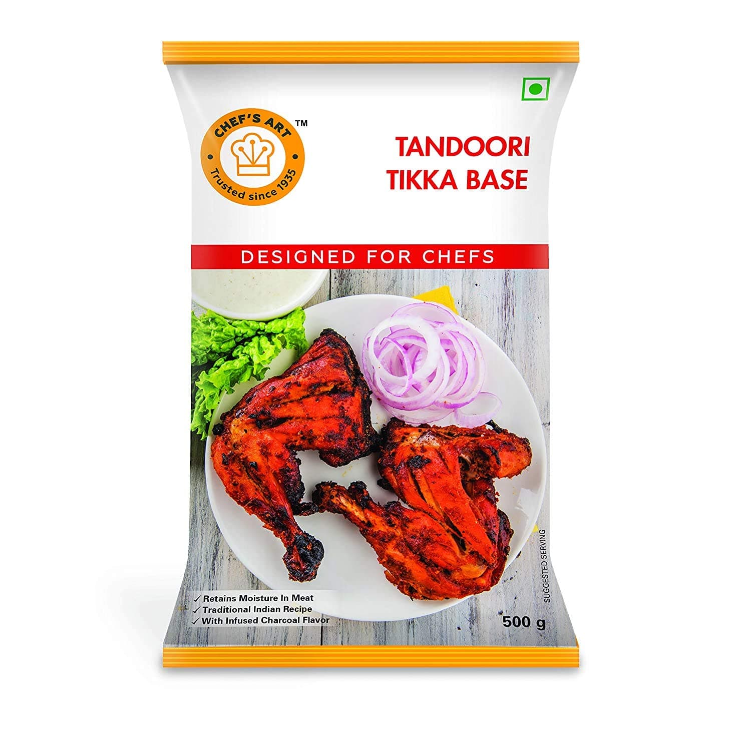 Chef's Art Tandoori Tikka Base | Versatile Marinade Mix for Juicy Tikkas, Easy to Use Paste, Perfect for Home Chefs and Food Enthusiasts | 500g