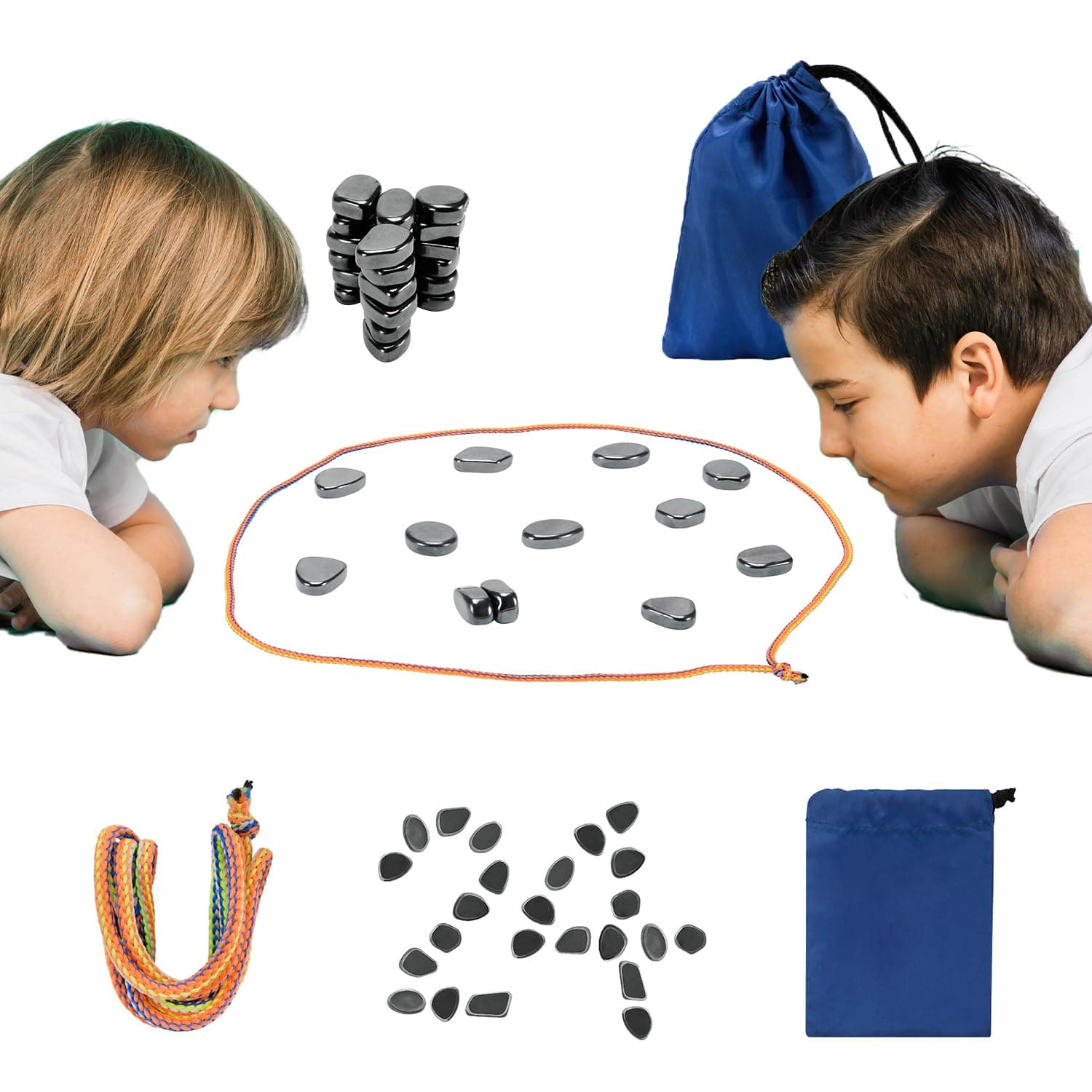 Amazon Brand - Jam & Honey Magnetic Board Game Toy 24 Pieces for Kids 14+ Years, BIS Certified Safe for Kids, Tabletop Magnet Puzzle Game, Interactive Learning and Role Play Toy