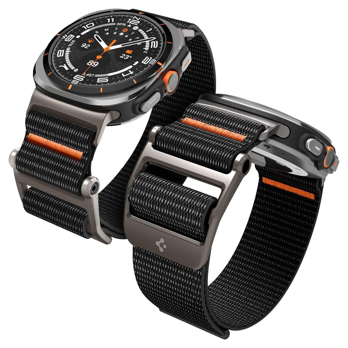 Spigen DuraPro Flex Designed For Samsung Galaxy Watch Ultra Band 47mm Adjustable Solo Loop Band Strap (2024) - Black