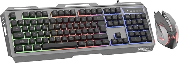 Zebronics Zeb-Transformer Gaming Keyboard and Mouse Combo (USB, Braided Cable)
