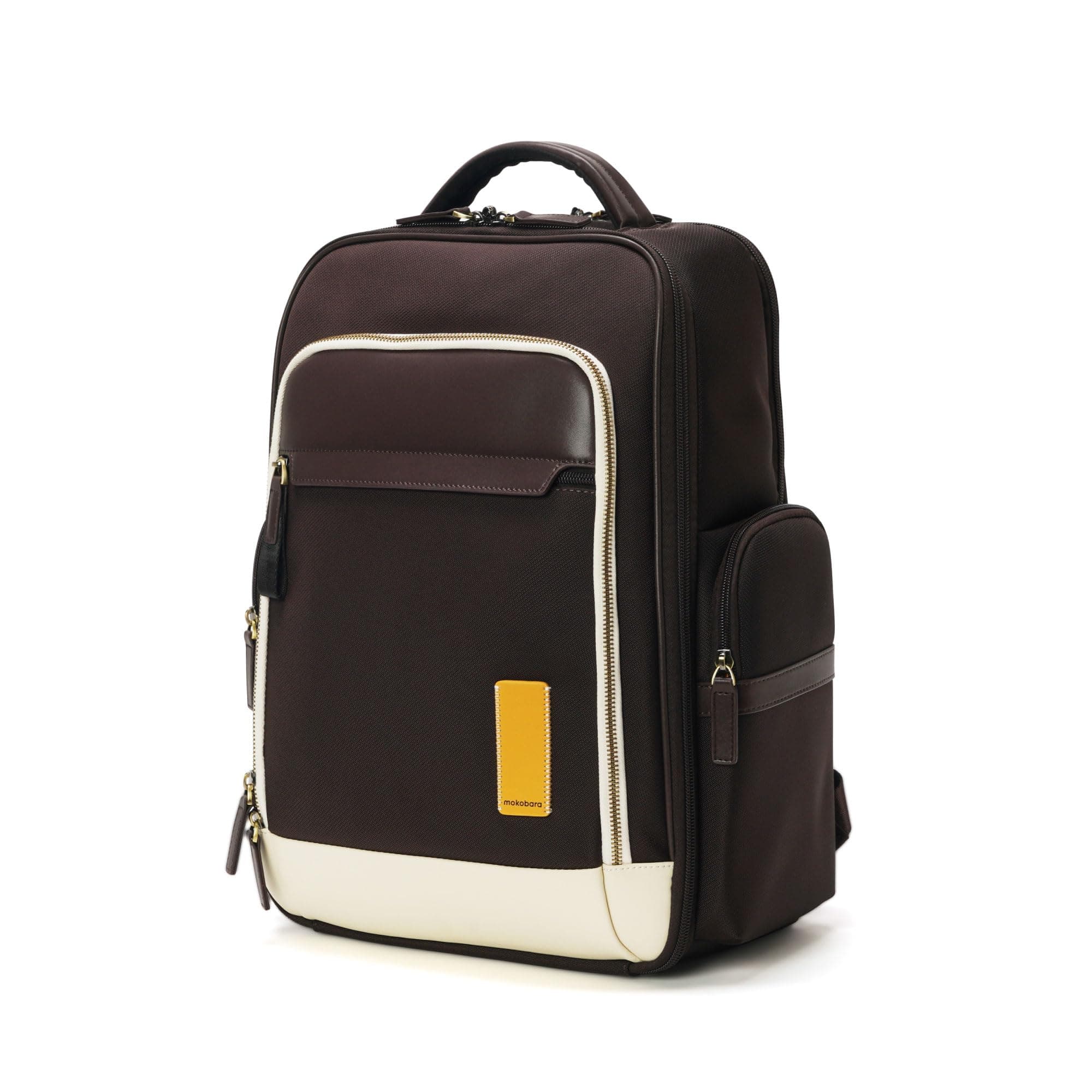 MOKOBARA The Bass Backpack | Fits 15.6 Inch Laptop, 22L Capacity, Water Resistant Nylon & Vegan Leather | Professional Use, Ergonomic Design With Padded Straps & Microsuede Lining