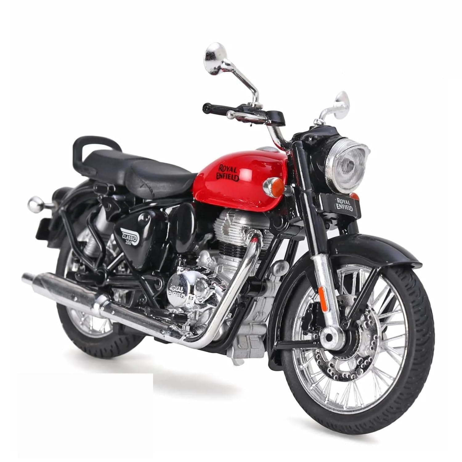 Mashes Die-cast Alloy Motorbikes for Kids 1:14 Scale Alloy Model Bikes Pull Back Toys Suitable for 3+ Years Boys and Girls Multicolor (Pack of 1)【Colors as Per Stock】 (Bullet 350 Classic)