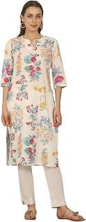 W for Woman Swiss Dot Textured Cotton Straight Kurta
