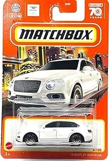 Matchbox 1:64 Scale White 2018 Bentley Bentayga Diecast Car, Toy Car, Sports, Unisex, Children