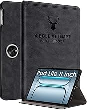 Robustrion Cover for OnePlus Pad Lite 11 inch Cover Case, Deer Flip Cover Case for OnePlus Pad Lite Tablet Cover 11" - Black