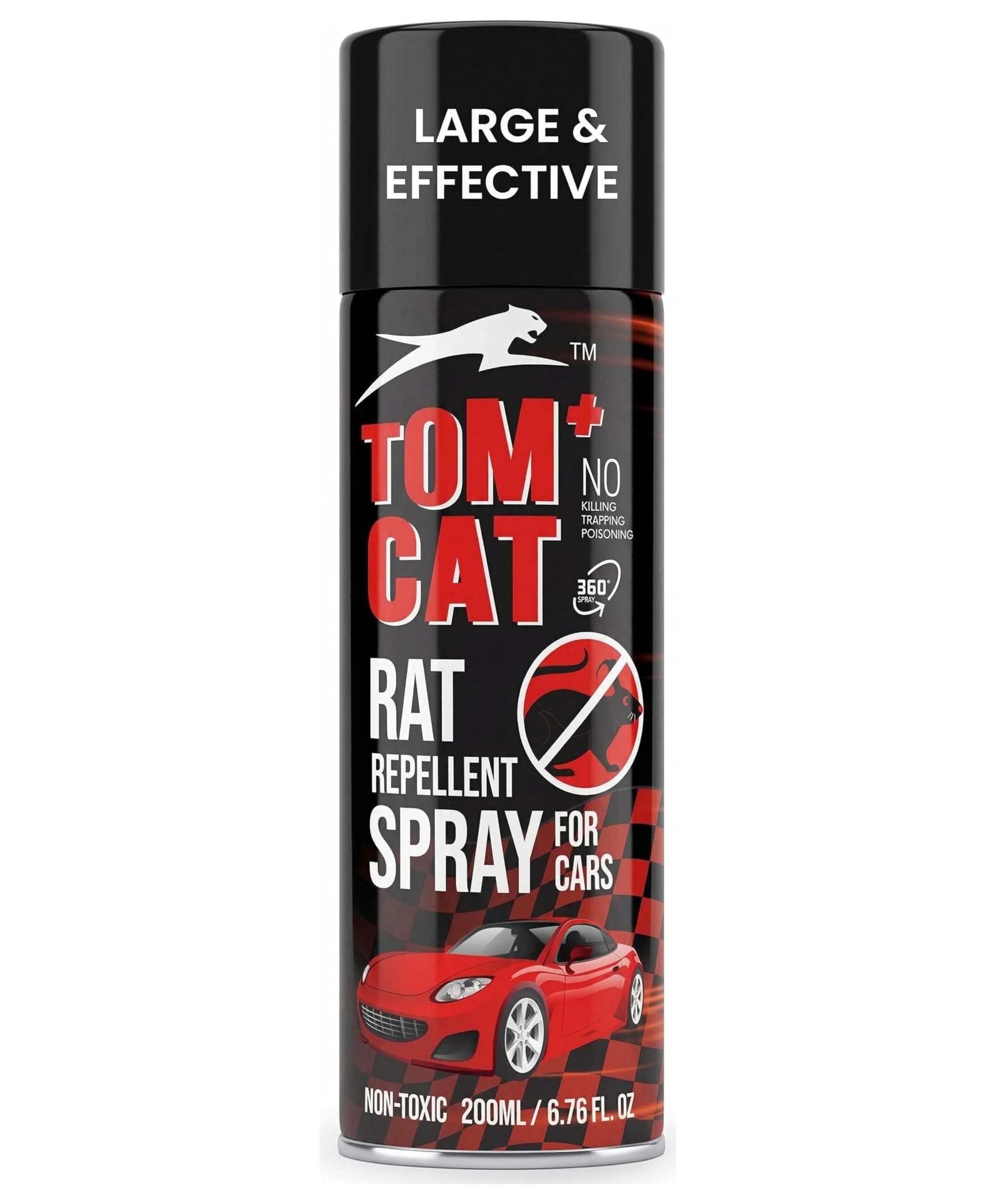 Shadow Securitronics Tom CAT No Entry Rat Repellent for Cars Highly Effective with and Lasts 1 Year Leak Free Easy to Rat Repellent Spray with Nozzle 1st time in India (Pack of 2) - FORMULATION 1 X