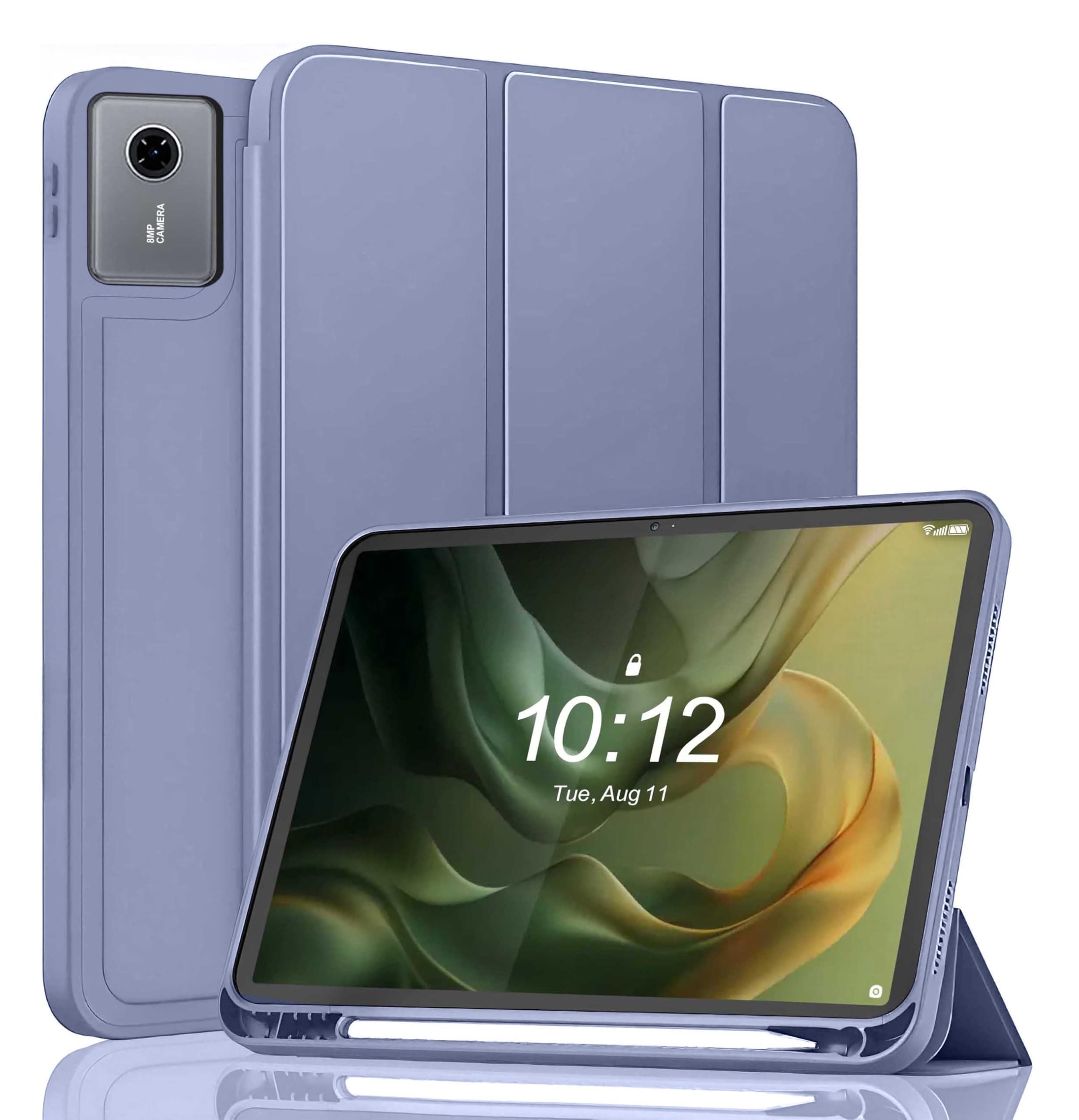 ProElite Cover for Motorola Pad 60 Neo 11 inch 2025 case Cover, Soft Flexible Flip Case Cover for Motorola Pad 60 Neo 11 inch 2025 with Pen Holder [Recoil Series] - Lavender