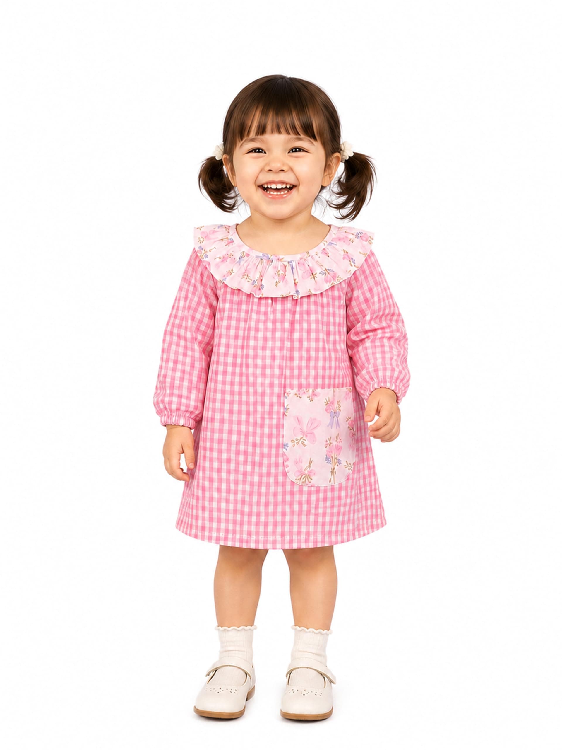 Kidbea Girls Cotton Dresses | Stylish Printed & Checked Frocks | Party, Casual Summer Dress Collection for Kids
