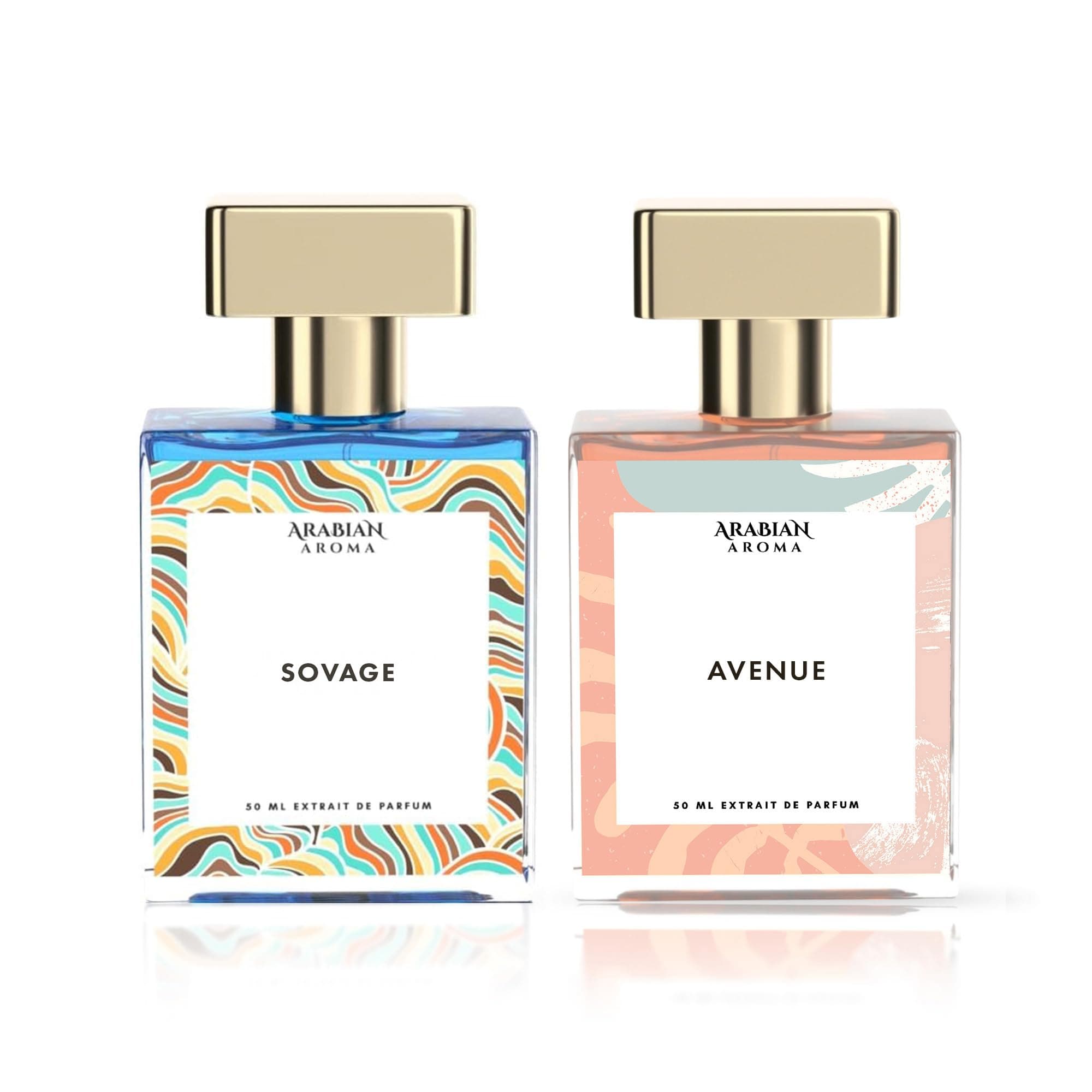 Arabian Aroma Sovage & Avenue Perfume Combo For Men | Extrait De Parfum for Men | Long Lasting Fragrance | 50 ml Each