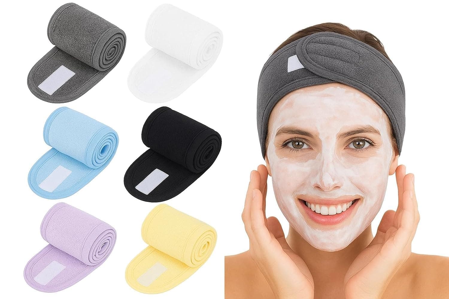 GOTIPRIDE Face wash headband facial bands cotton headband for makeup time face wash hair for women, girl Facial Headband for Makeup, Beauty Professional, Salon, Spa, Parlour Facial Band for face wash (pack of 1)
