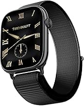 Fire-Boltt Ninja X Ring Smart Watch with 1.96” Large Display, Bluetooth Calling, Wireless Charging, AI Voice Assistant, 500+ Watch Faces, Health Suite, Smart Watch for Man & Woman – Black N