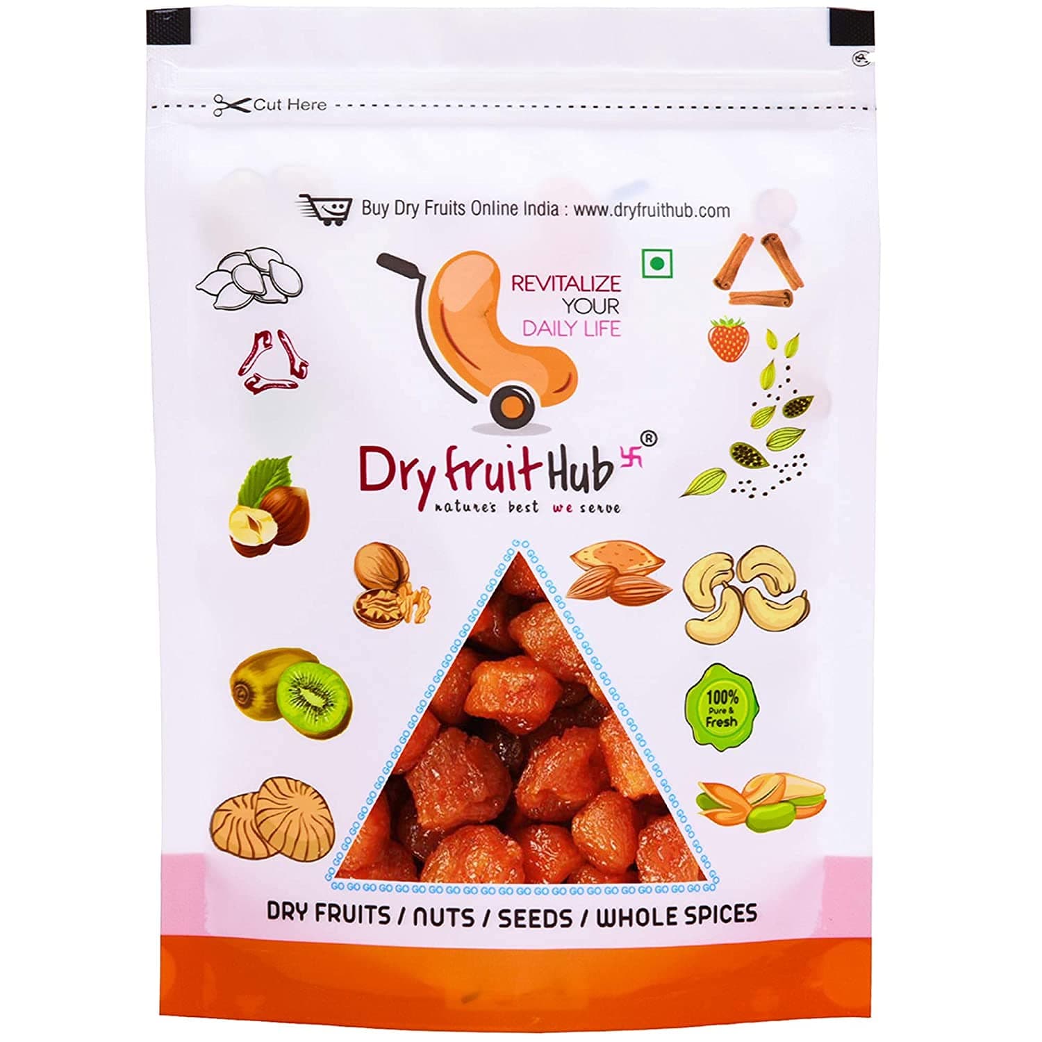 Dry Fruit Hub Aloo Bukhara 1Kg, Dried Plum In Dry Fruits, Alubukara, Pack of 1 Natural, Sweet & Tangy Sun-Dried Fruit | Ready to Eat | Premium Quality Dried Fruit