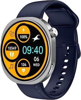 Fastrack Fastrack Revoltt FR3 Pro Smartwatch with 1.43” AMOLED Display,Dynamic 60Hz Refresh,Nitrofast Charging,HRM,SpO2,Sleep,Multiple Menu Style,Functional Crown,IP68, BT calling,24/7 Health Suite - Dark Blue