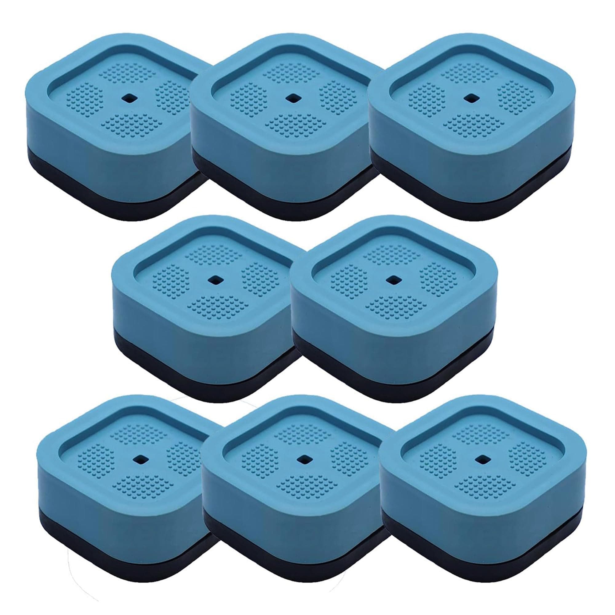ARQIVO® Furniture Risers Adjustable 1.38" Stackable Heavy Duty Square Bed Lifts Raising Blocks for Mattress Table Leg Desk Chair Couch Sofa (Pack of 8)