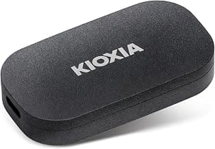 KIOXIA EXCERIA Plus G2 Portable 1TB / Up to 1,050MB/s Read 1000MB/s Write,MIL-STD Drop Tests, 256 AES Encryption, Photographers, Content Creators and Gaming,Smartphone,Mac Compatible External SSD