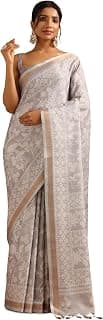 Soch Womens Art Silk Botanical Saree