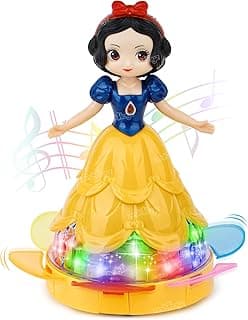 Zest 4 Toyz Musical Toys for Kids Dancing Doll 360 Degree Rotating Light & Sound Toy Bump and Go Action for 1 Year Old Baby Boys & Girls - Random Design (Pack of 1)