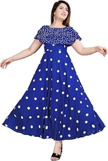 Mintmarie Women's Polka Dot Fit and Flared Royon Dress