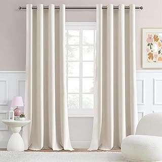 Galaxy Home Decor Premium Blackout Curtain for Window 4 Feet | Thermal Insulated Modern Window Curtain with Rings for Living Room & Bedroom | Pack of 1,Beige