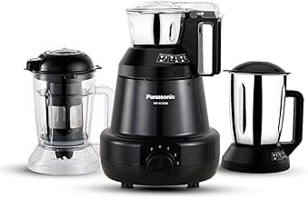 Panasonic Heavy Duty Mixer Grinder MX-GC3590 (Black) Powerful 900W | 19000-RPM | 3 Jars – Stainless Steel Multipurpose Chutney-Mill-& Blender Jars| Warranty 2 Years on Product & 5 Years on Motor