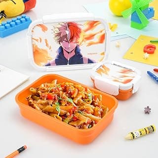 Nayasa Optimus BPA Free Plastic Lunch Box | Leak Proof | Durable Tiffin Box | Big Size Food Storage Container | Orange