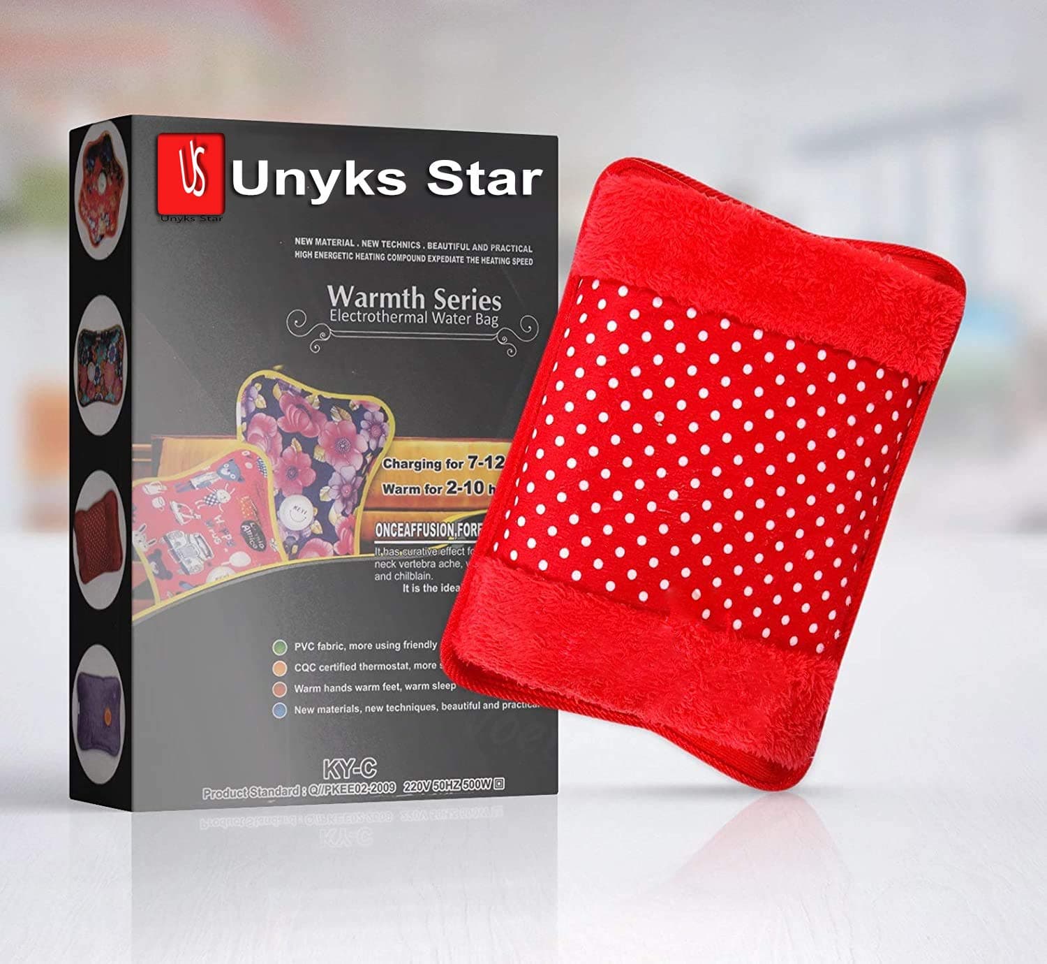 Unyks Star heating bag, hot water bags for pain relief, heating bag electric, Heating Pad-Heat Pouch Hot Water Bottle Bag, Electric Hot Water Bag,Heating Pad For Pain Relief (Velvet Heating Pad)
