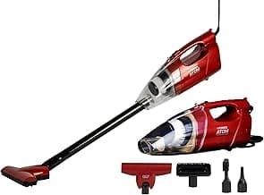 Eureka Forbes Atom 12,000 Pa Powerful Suction Power, 2-in-1, Handheld & Stick Functions, Blower Function, Can be Used as Inflator for Toys; for Home Use, with Washable Filter