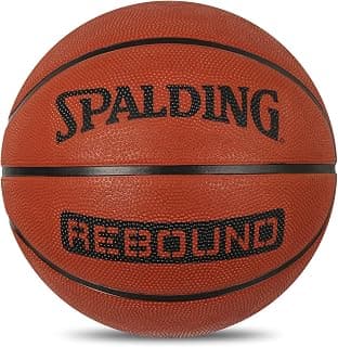 Spalding 8 Panel Rebound Rubber Moulded Indoor/Outdoor Basketball with Butyl Bladder, Suitable for Practice/Match/Training + Free Air Needle