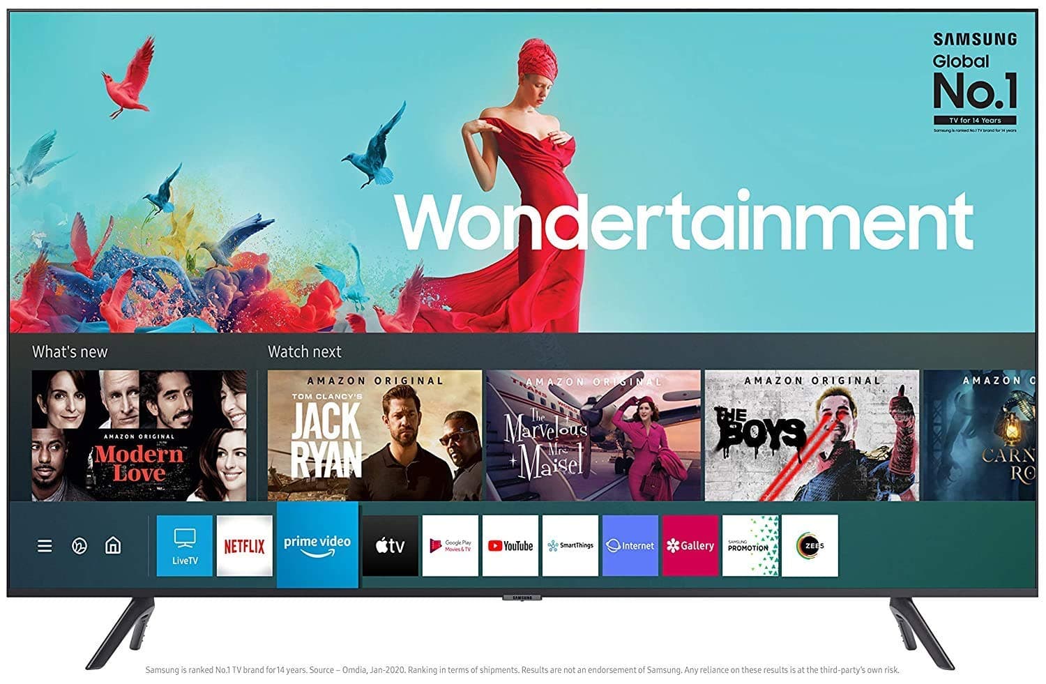 Samsung 138 cm (55 inches) Wondertainment Series 4K Ultra HD LED Smart TV UA55TUE60FKLXL (Titan Gray)