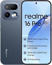 realme 16 Pro 5G, 12+256 GB, MediaTek Dimensity 7300 Max, Camera 50MP, Straight Display 6.78“144Hz, Battery 7000mAh, Pebble Grey