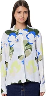 VERO MODA Women's Polyester Floral Regular Fit Shirt