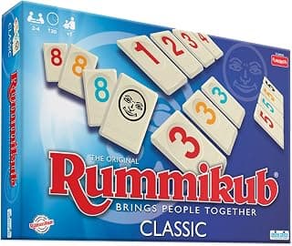 Funskool Original Rummikub Number, Classic Tile Game for Kids, 2-4 Players, Educational, Fun & Engaging, Perfect for Family Game Nights, Fast-Paced and Easy to Learn, Gift Set for Kids, Ages 7+ Years