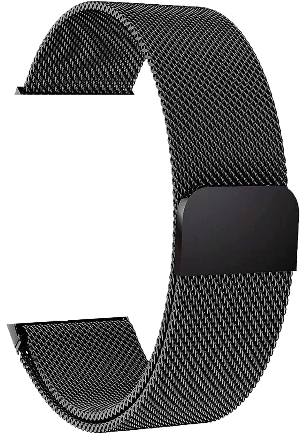 HUMBLE Magnetic Adjustable Stainless Steel Chain Strap Compatible with iWatch Series 10 (46mm) | Series 9, 8, 7 (45mm) | Series 6, 5, 4, SE, SE2 (44mm, 42mm) | Ultra/Ultra 2- Black